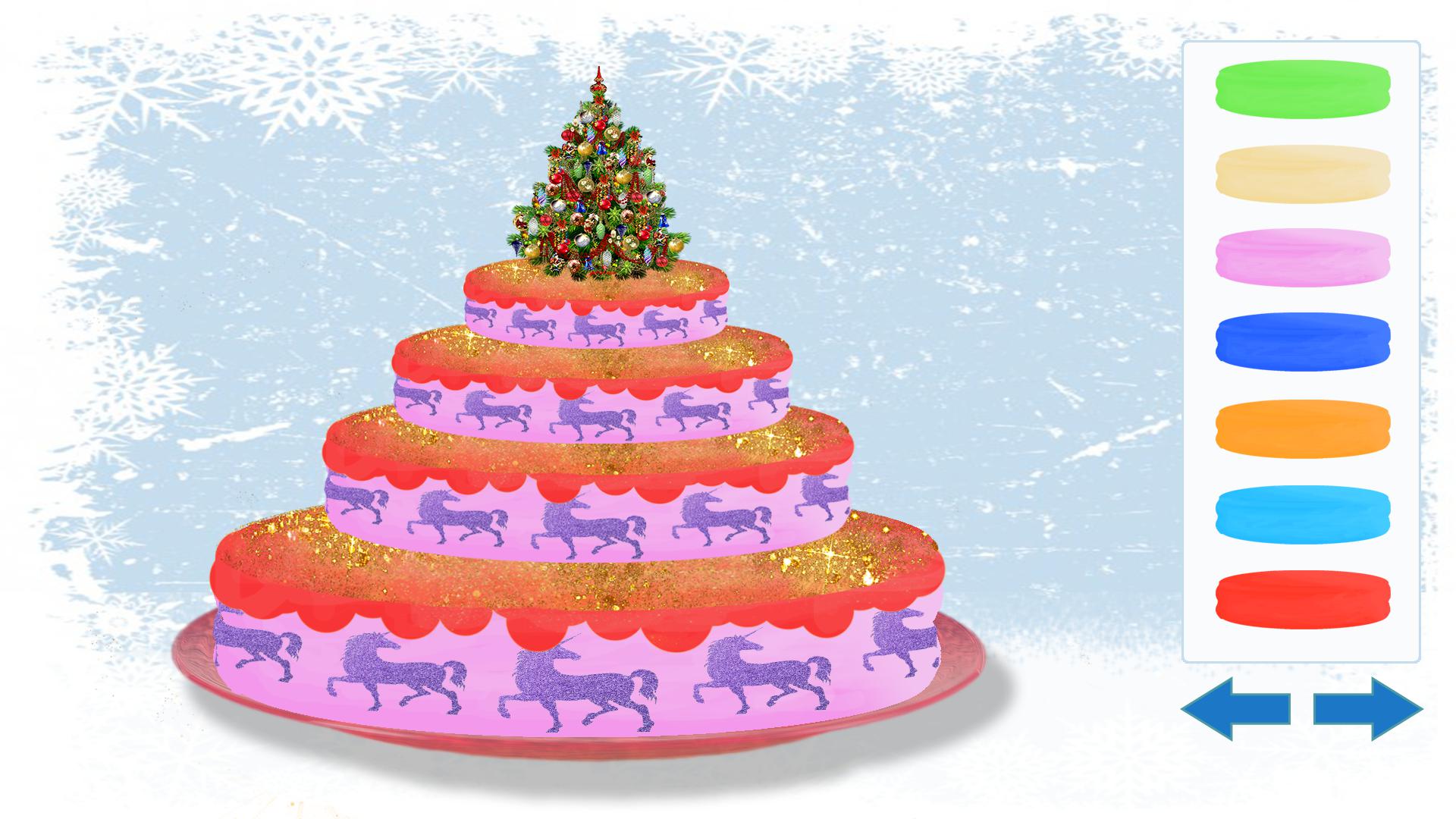 Yummy Merry Christmas Party Cake - Girls Games_截图_2