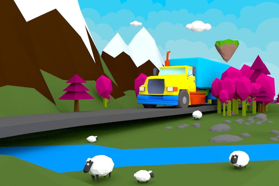 3D 卡车驾驶为孩子_游戏简介_图2