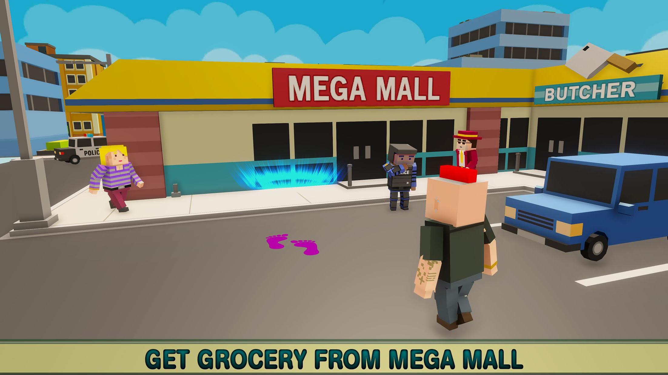 Virtual Life In A Simple Blocky Town_截图_3