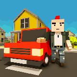 Virtual Life In A Simple Blocky Town