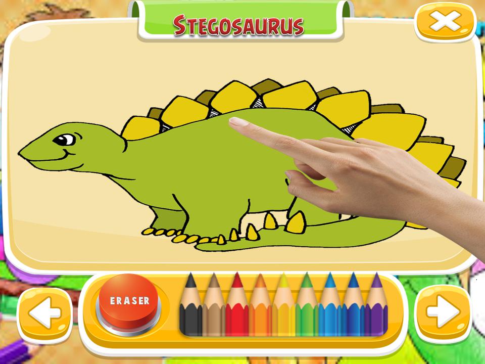 Coloring games : coloring Dinosaurs_截图_2