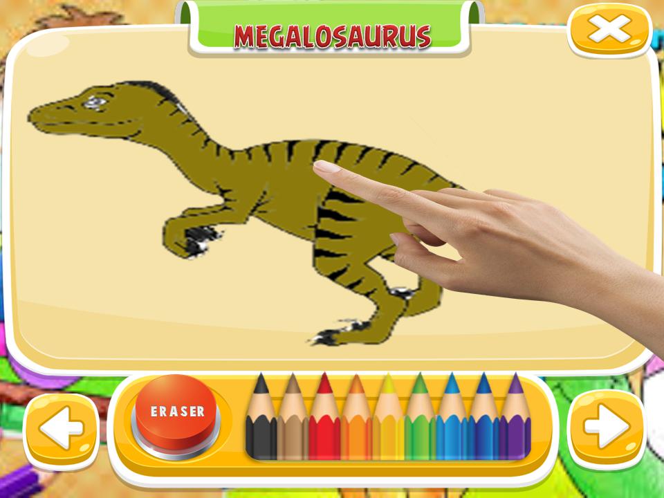 Coloring games : coloring Dinosaurs_截图_3