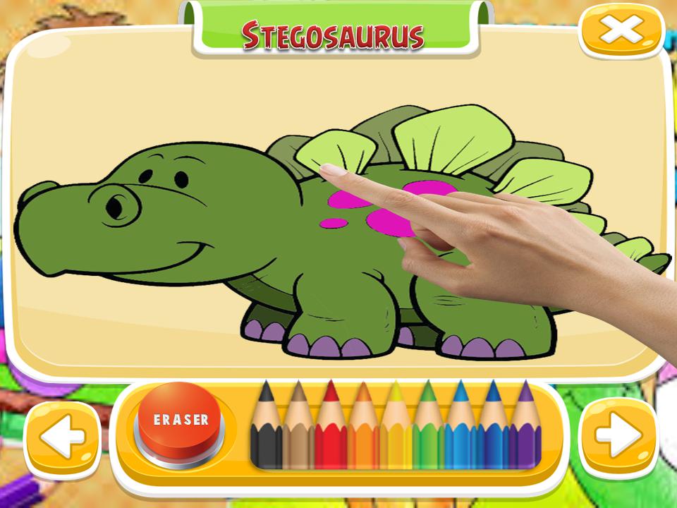 Coloring games : coloring Dinosaurs_截图_4