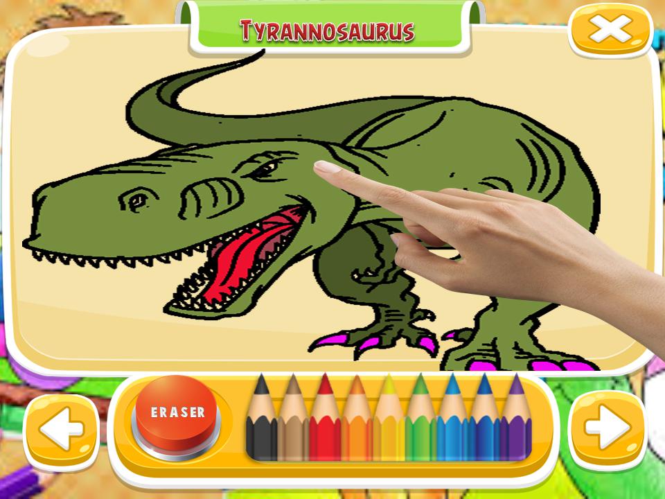 Coloring games : coloring Dinosaurs_截图_5