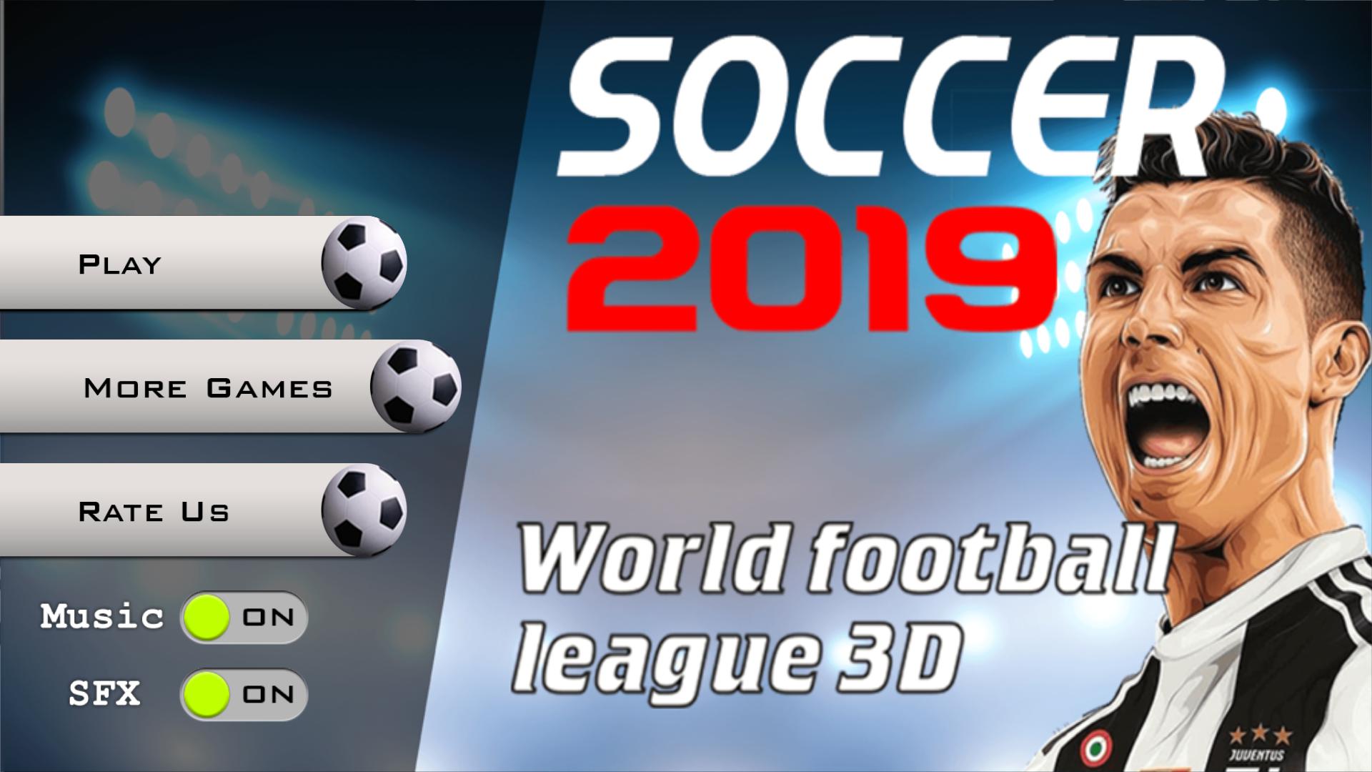 Soccer 2019 - World football league 3D_截图_3