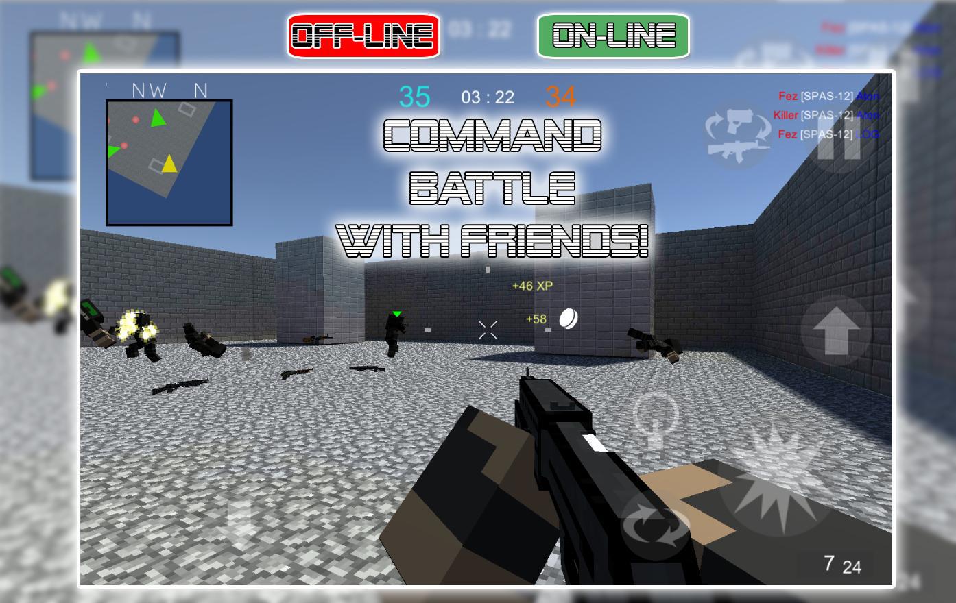 War Cube Online Offline Mobile Zombie Sniper Shoot_截图_4