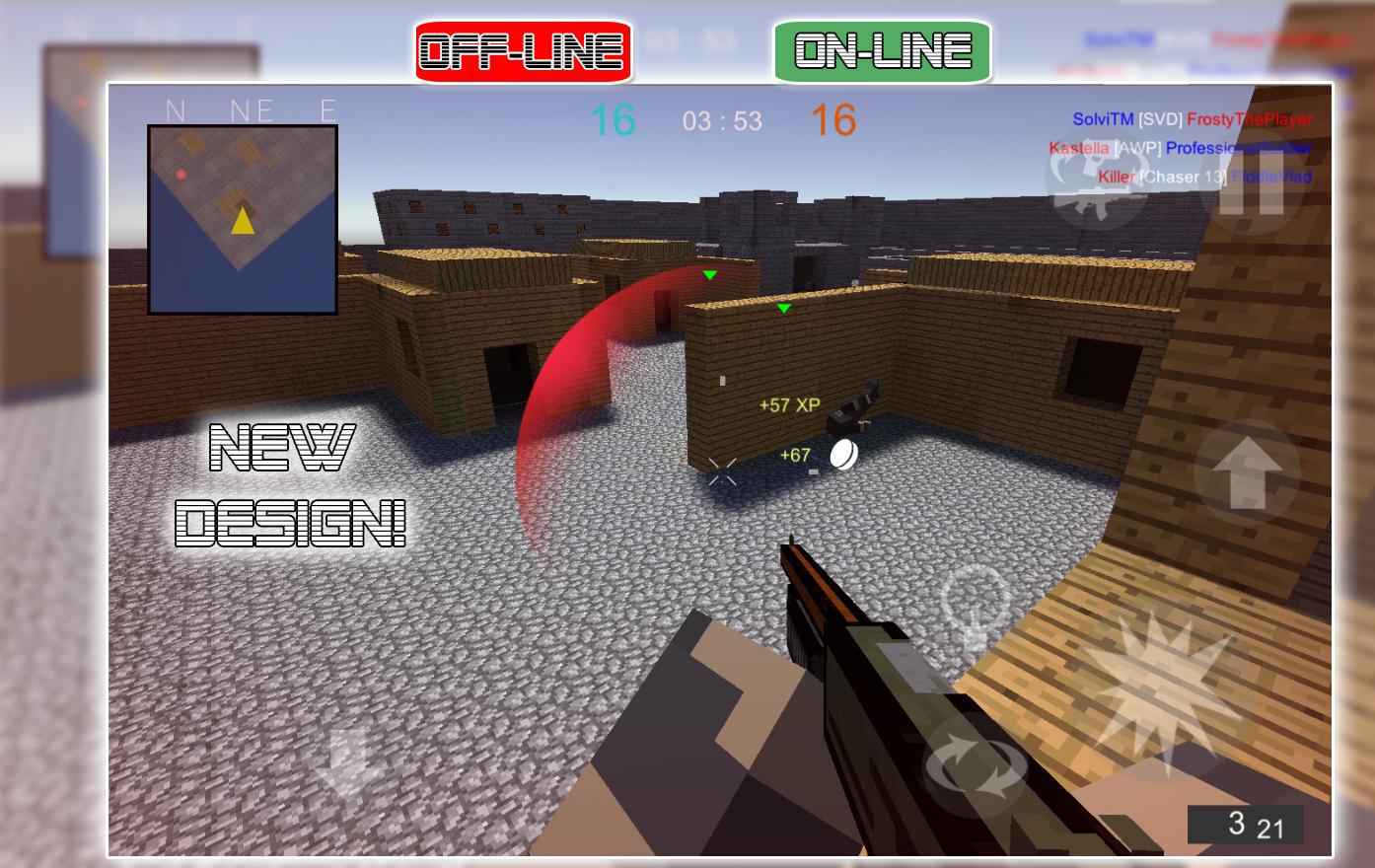 War Cube Online Offline Mobile Zombie Sniper Shoot_截图_5