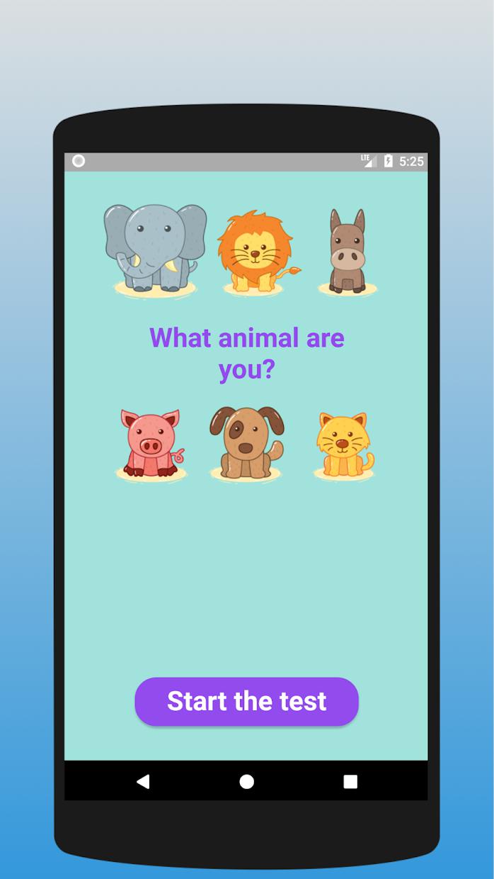 What animal are you? Test
