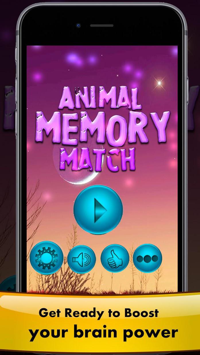 Animal Memory Match Game