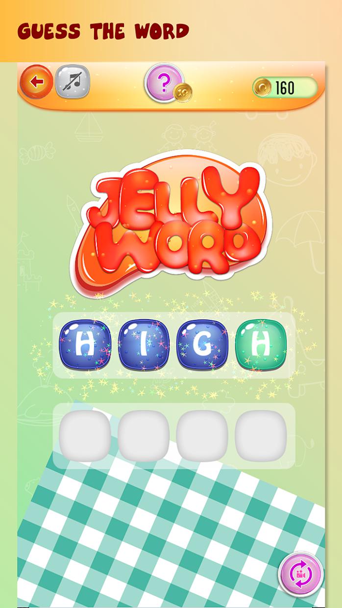 Jelly Jam : Cross Word Puzzle Game