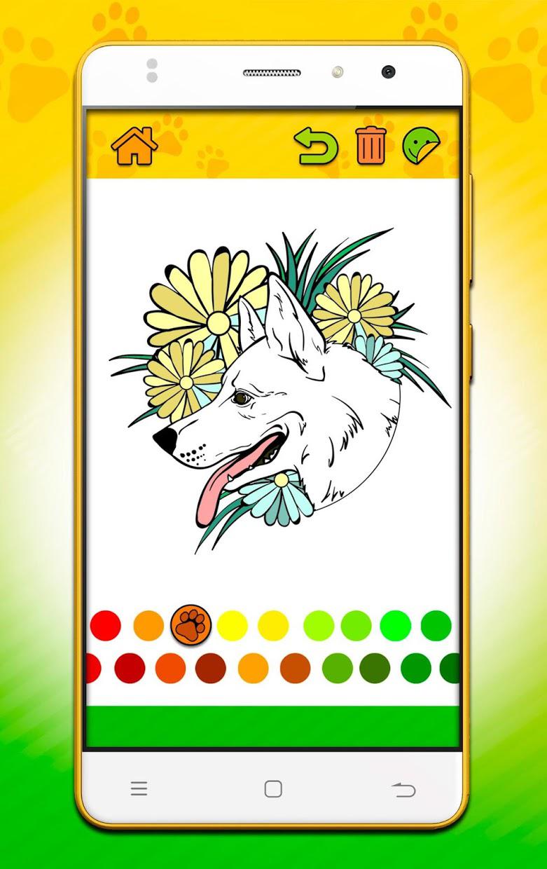 Dogs Coloring Pages_截图_3