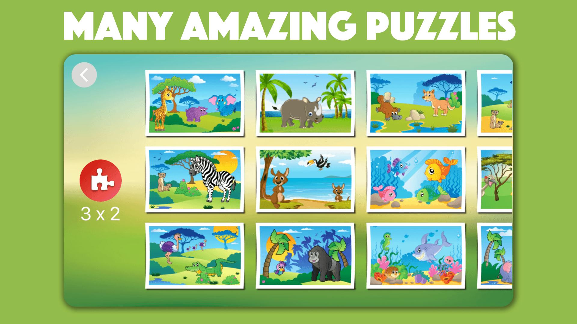 Cute Kids Puzzles - Animal jigsaws _截图_4