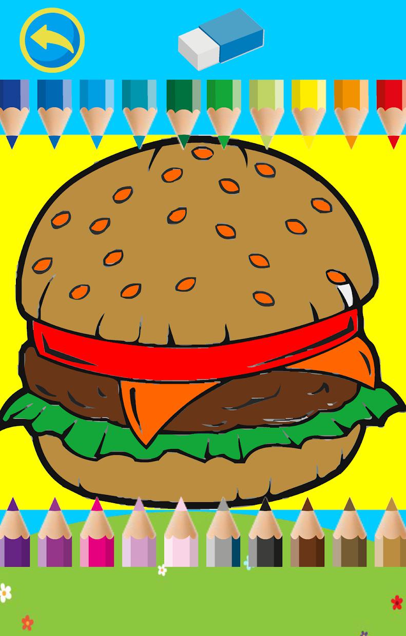 Coloring Book for kids : Food_游戏简介_图2