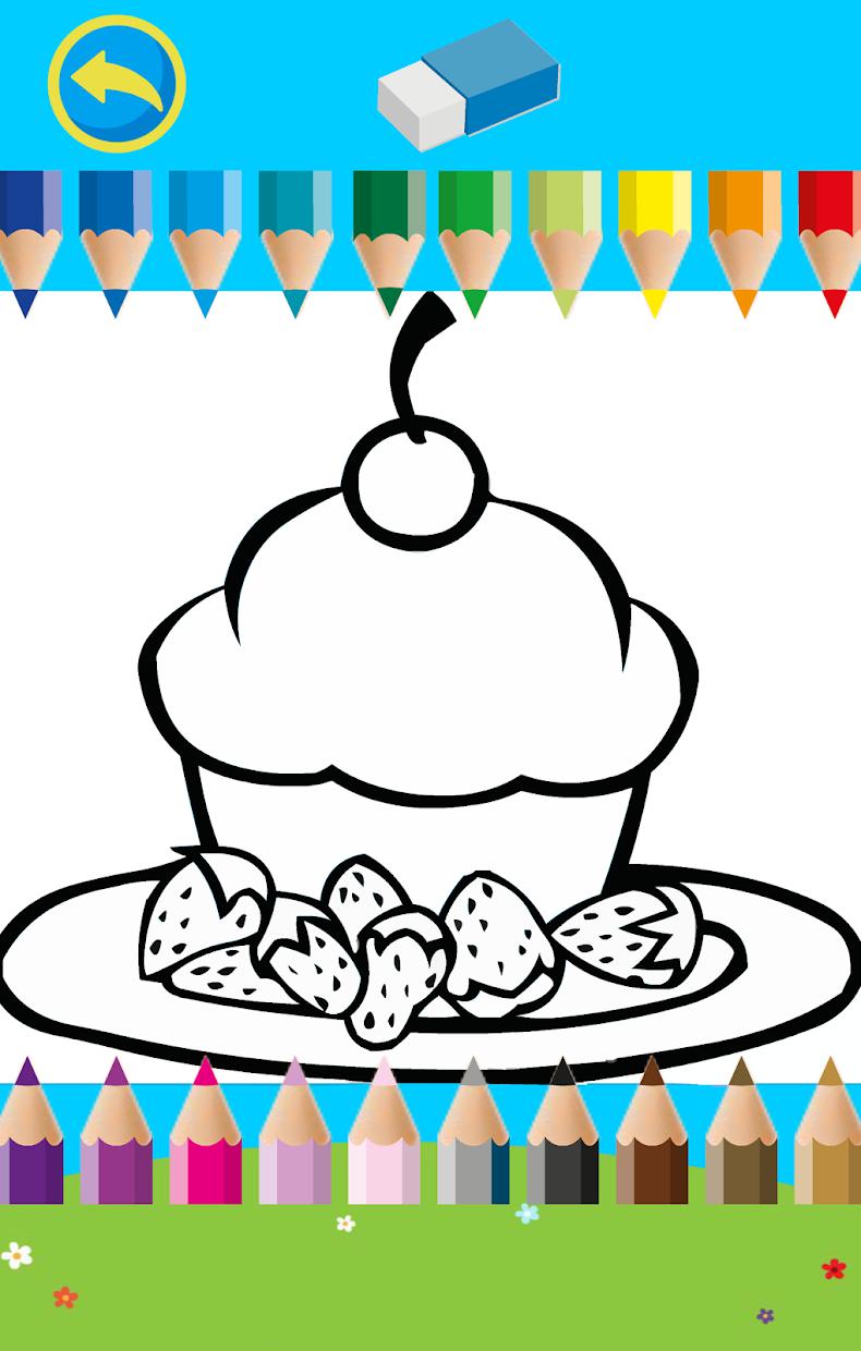Coloring Book for kids : Food_截图_3