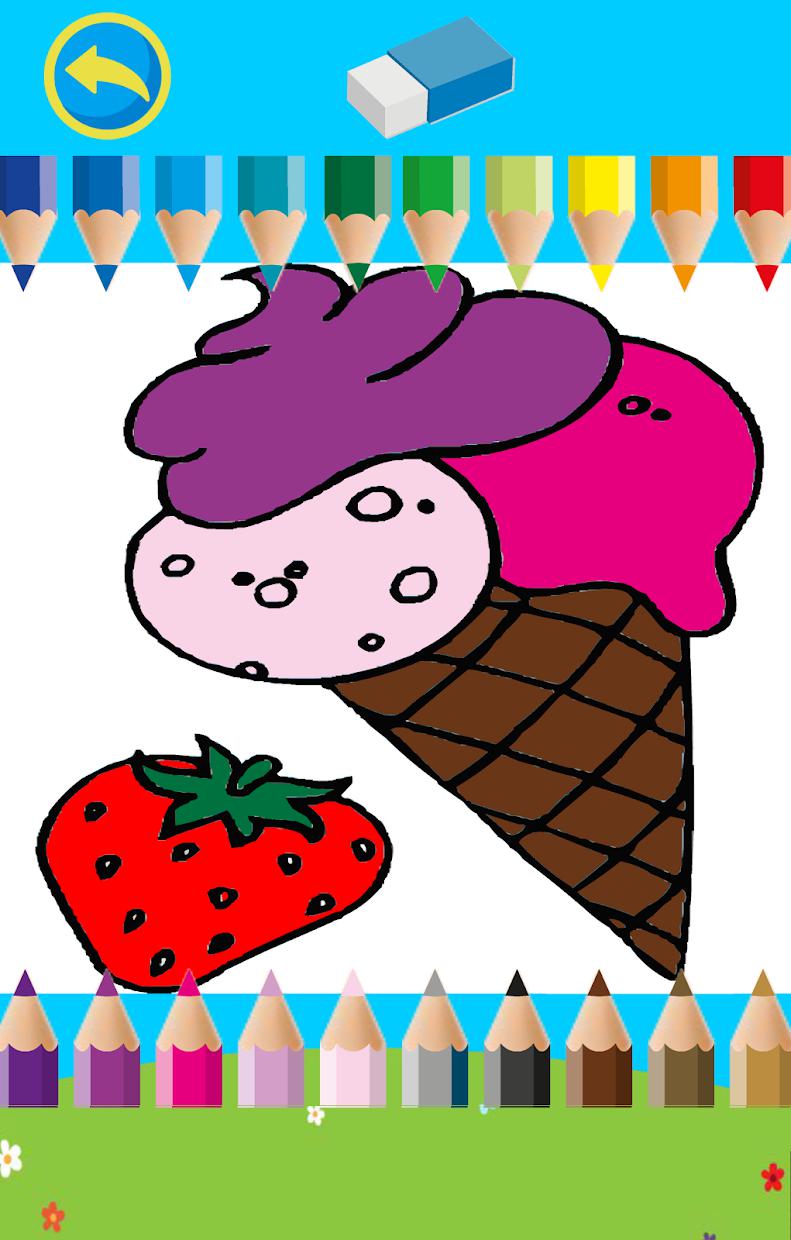 Coloring Book for kids : Food_截图_4
