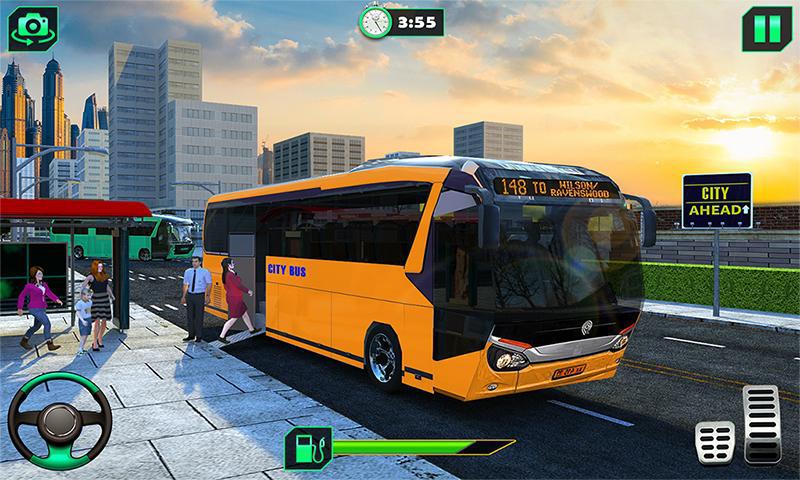 城市公交车模拟器：教练驾驶游戏