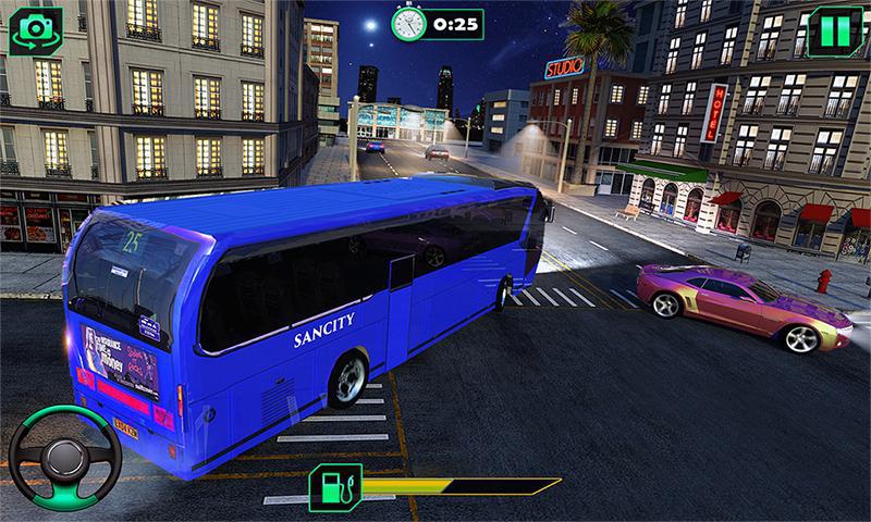 城市公交车模拟器：教练驾驶游戏_截图_2