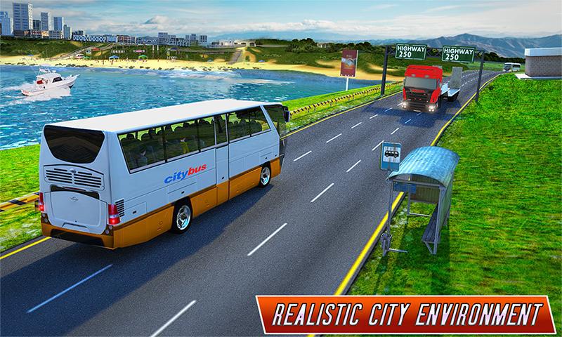 城市公交车模拟器：教练驾驶游戏_截图_3