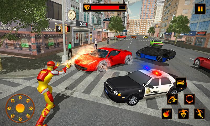 Flame Hero Flying Superhero City Rescue Mission_截图_5