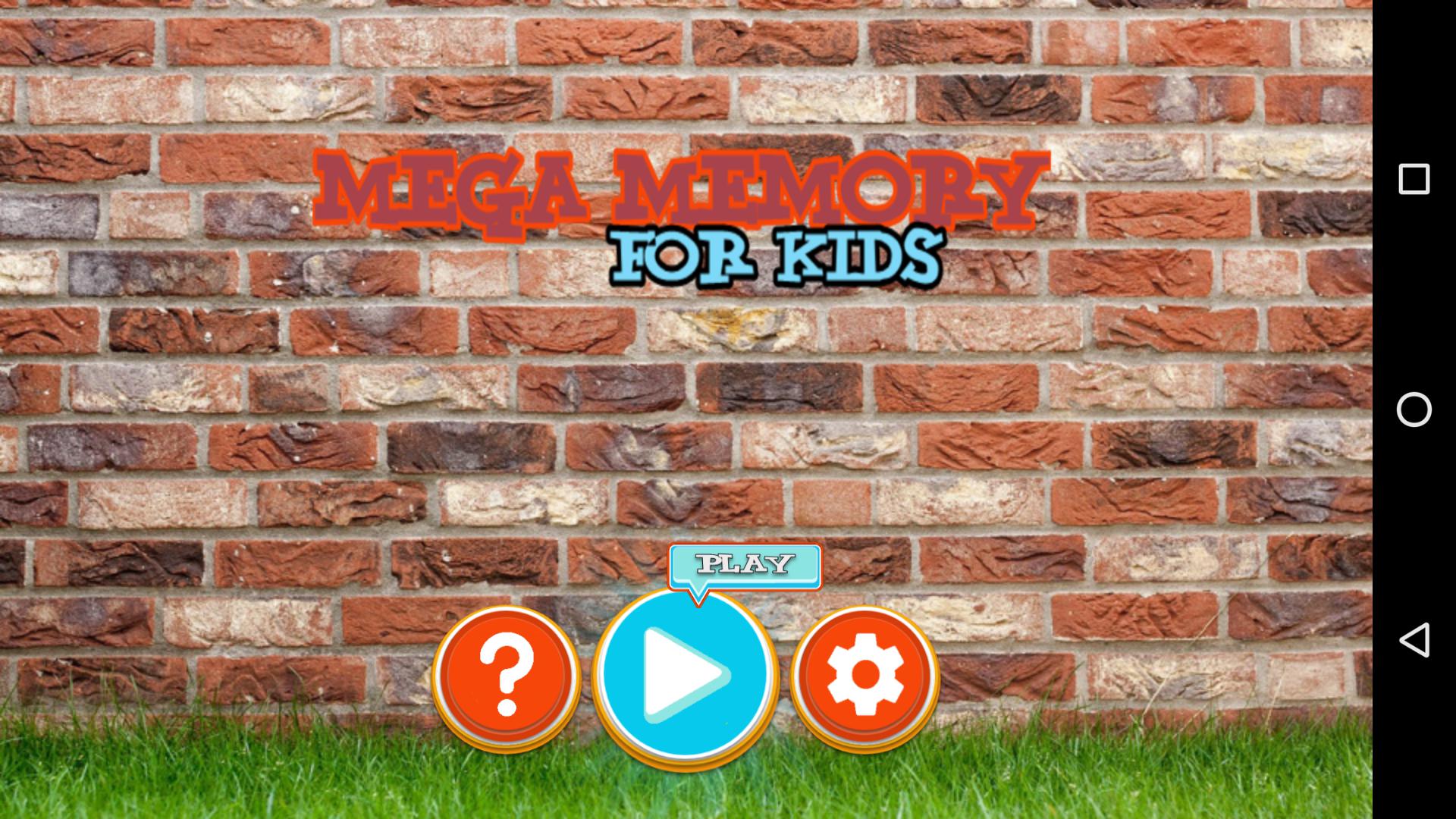 Mega Memory Game For Kids