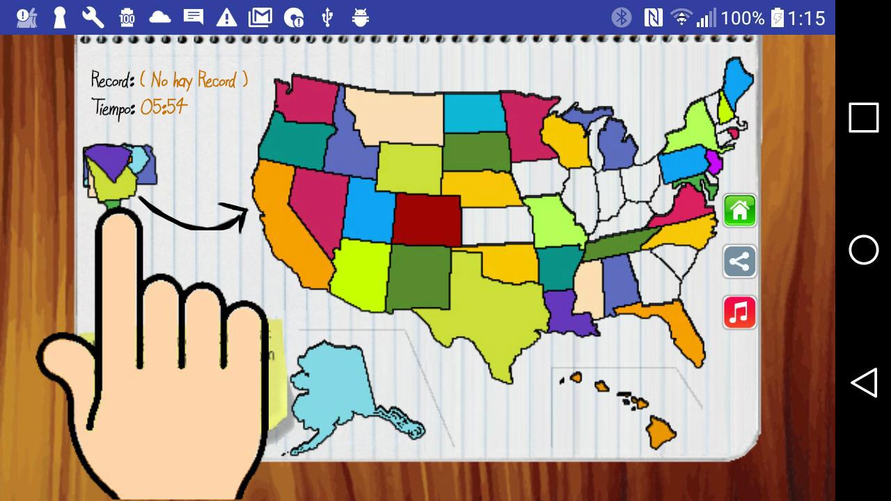 Juego del Mapa de Estados Unidos_截图_2