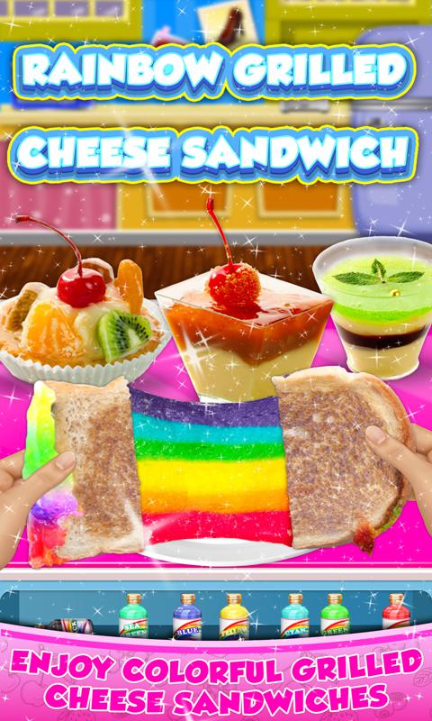 彩虹烤芝士三明治机！ DIY烹饪