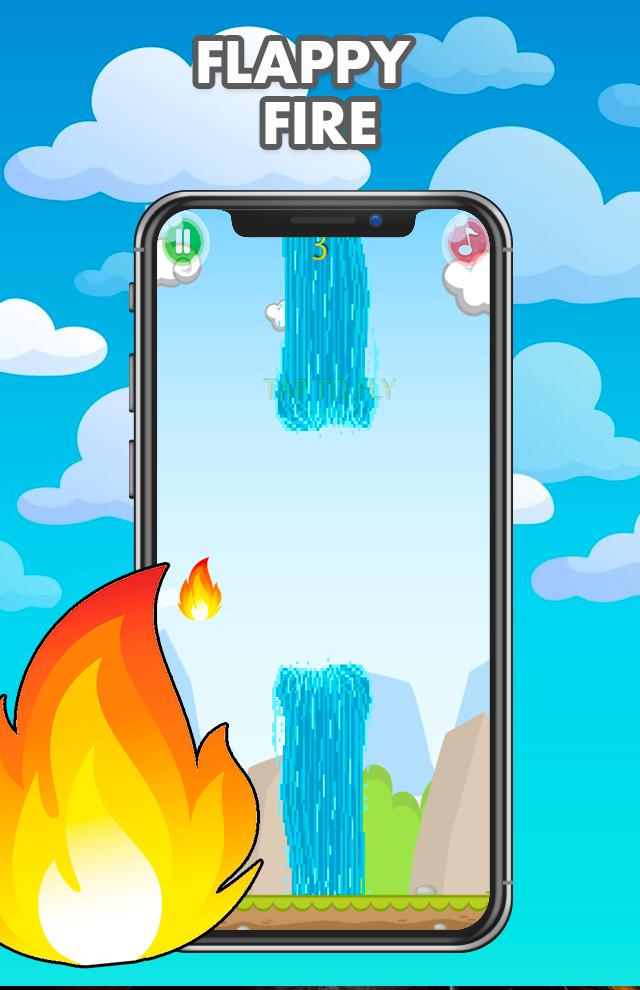 Flappy fire - Jump Game Online_截图_2
