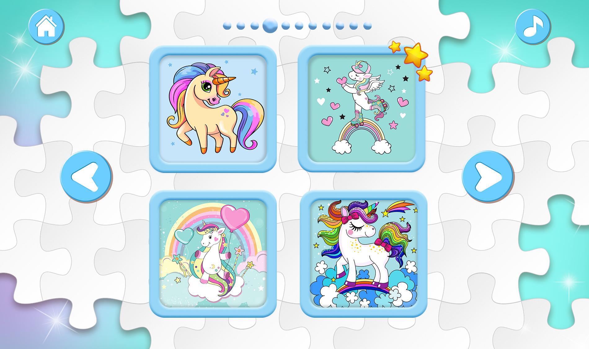 Unicorn Puzzles for Kids_游戏简介_图2