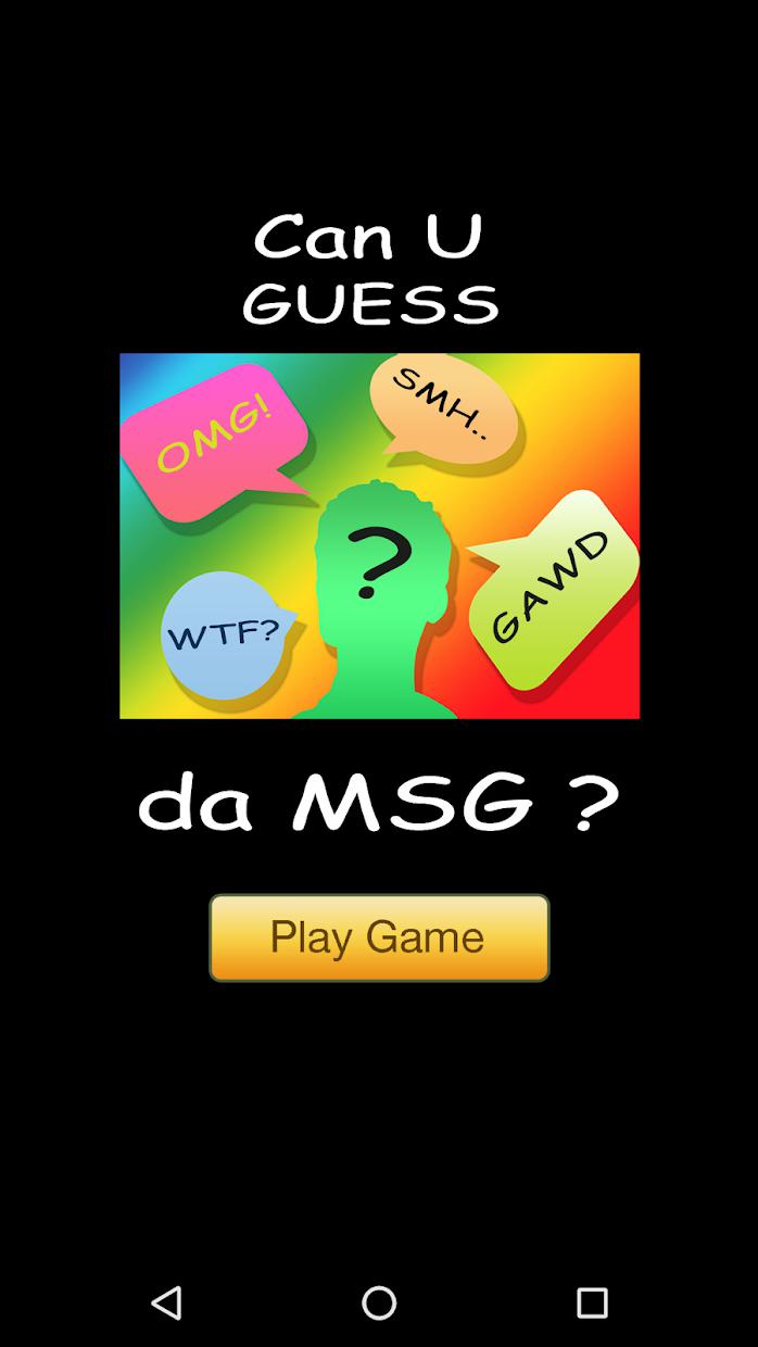 Guess the MSG