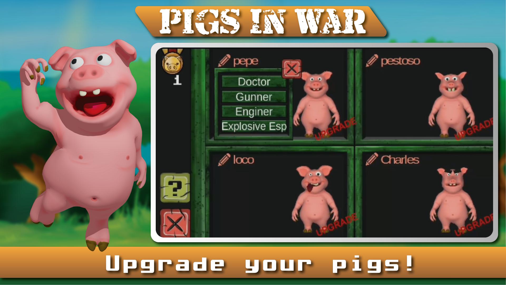 Angry  Pigs In War Strategy offline Games_截图_4