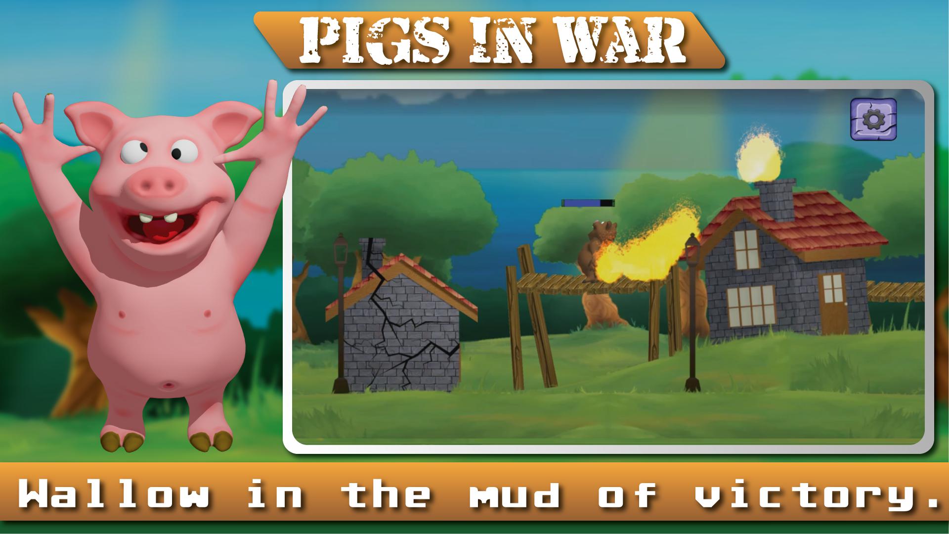 Angry  Pigs In War Strategy offline Games_截图_5