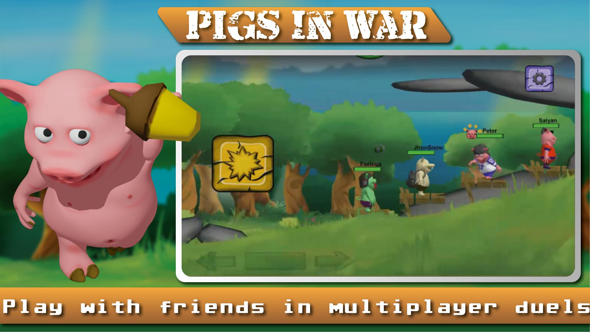 Angry  Pigs In War Strategy offline Games_截图_6