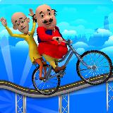 Motu Patlu Cartoon Hills Biking Game