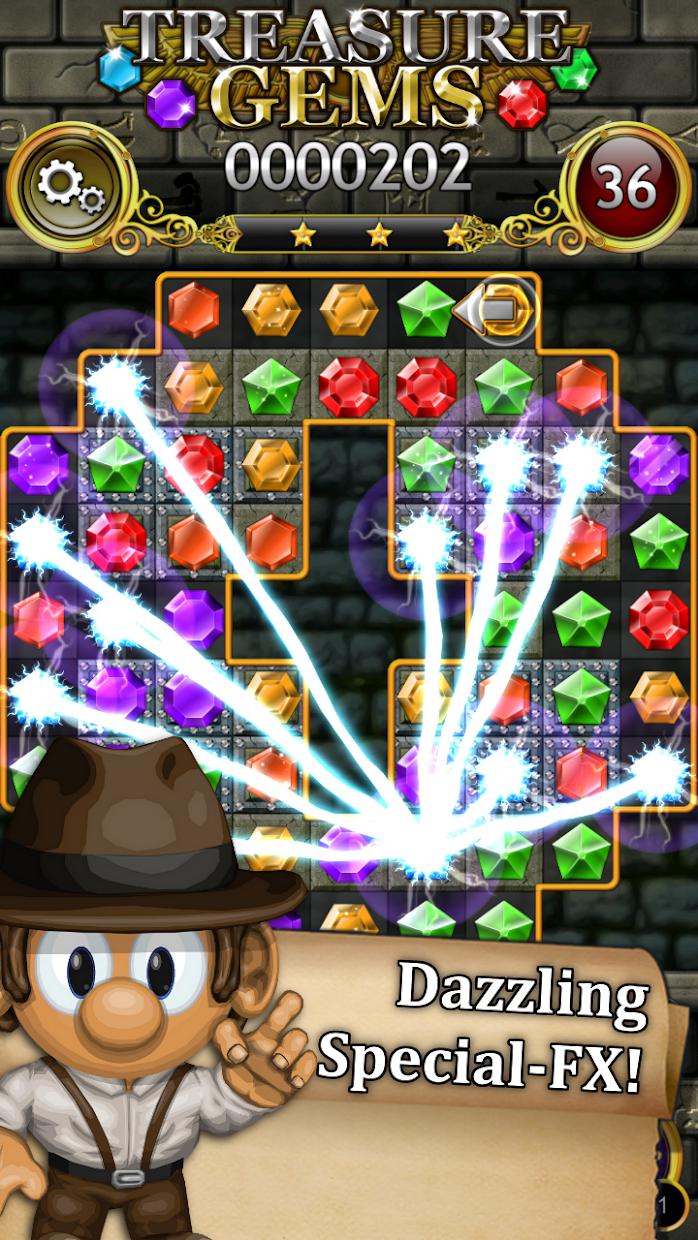 Treasure Gems - Match 3 Jewel Quest_游戏简介_图2