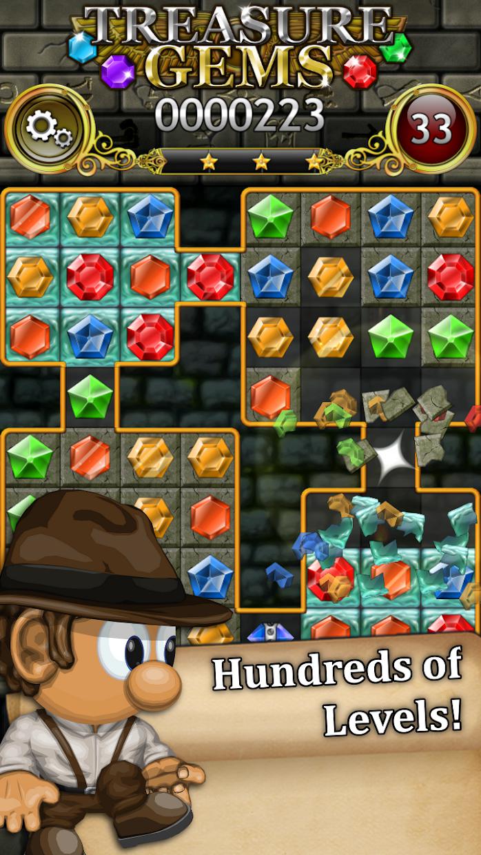 Treasure Gems - Match 3 Jewel Quest_截图_4
