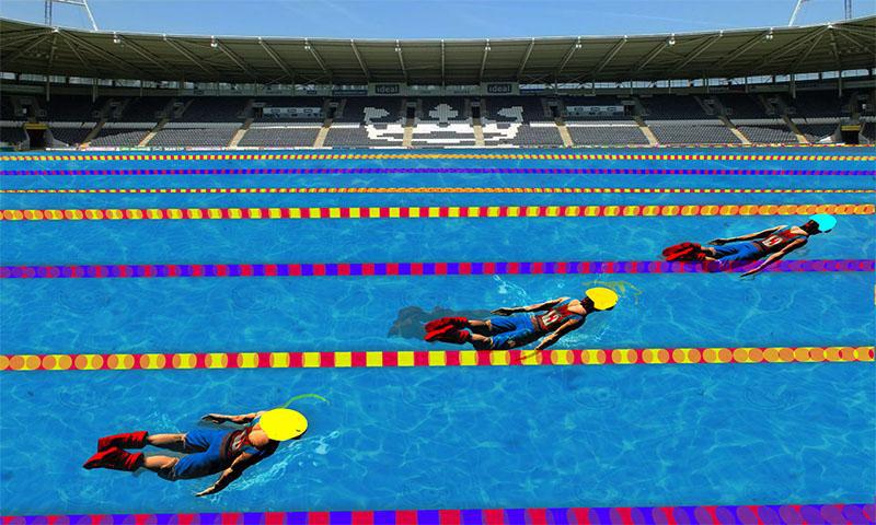Swimming Pool Flip Diving Swimming Race 3D_截图_5