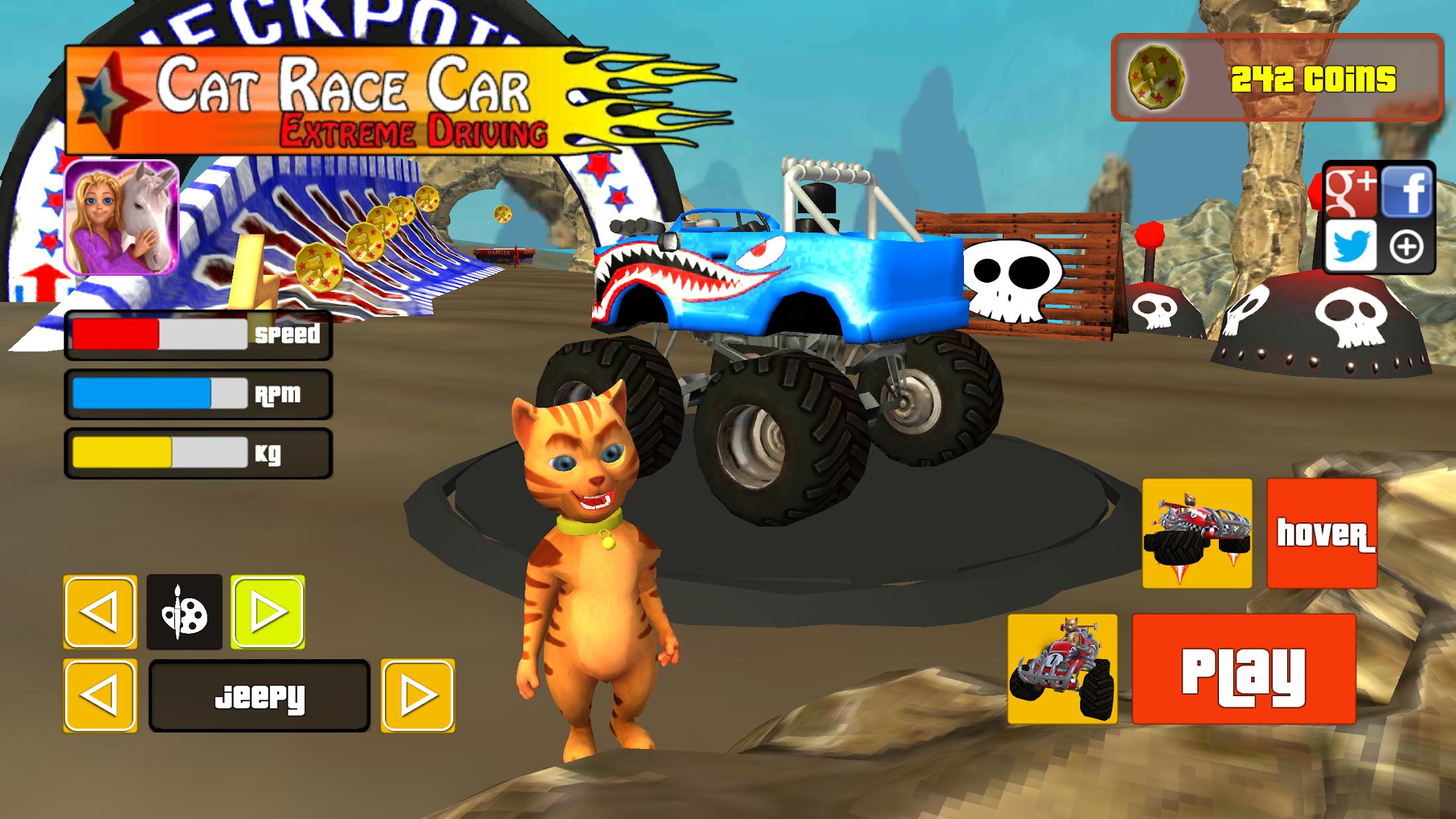 Cat Race Car Extreme Drive Pro_截图_5