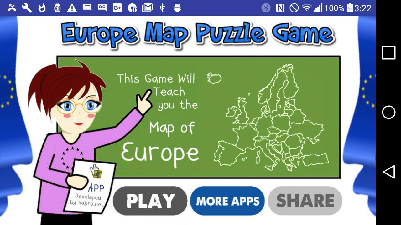 Europe Map Puzzle Drag & Drop
