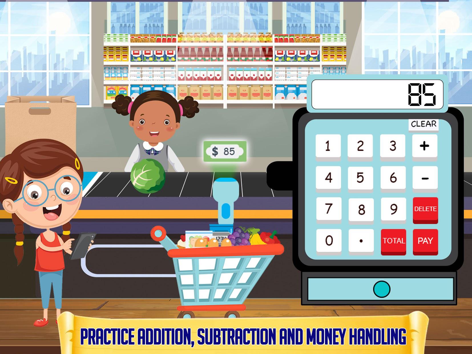 Grocery Market Kids Cash Register - Games for Kids_截图_4