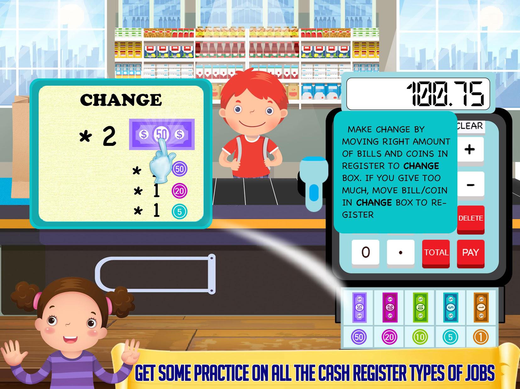 Grocery Market Kids Cash Register - Games for Kids_截图_5