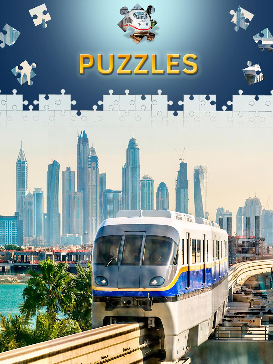 Train Jigsaw Puzzle Free_游戏简介_图2