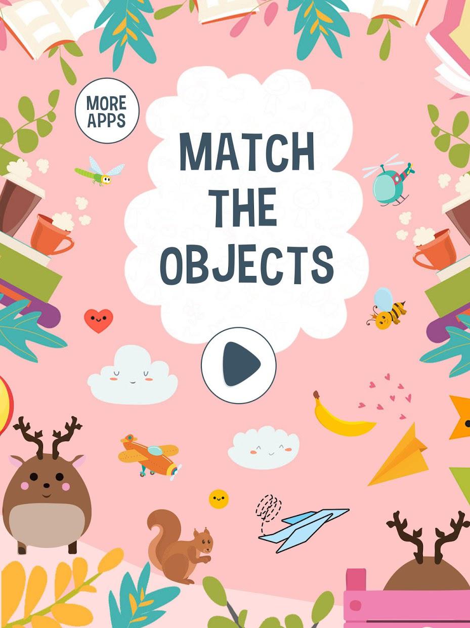 Educational Match The Objects For Kids