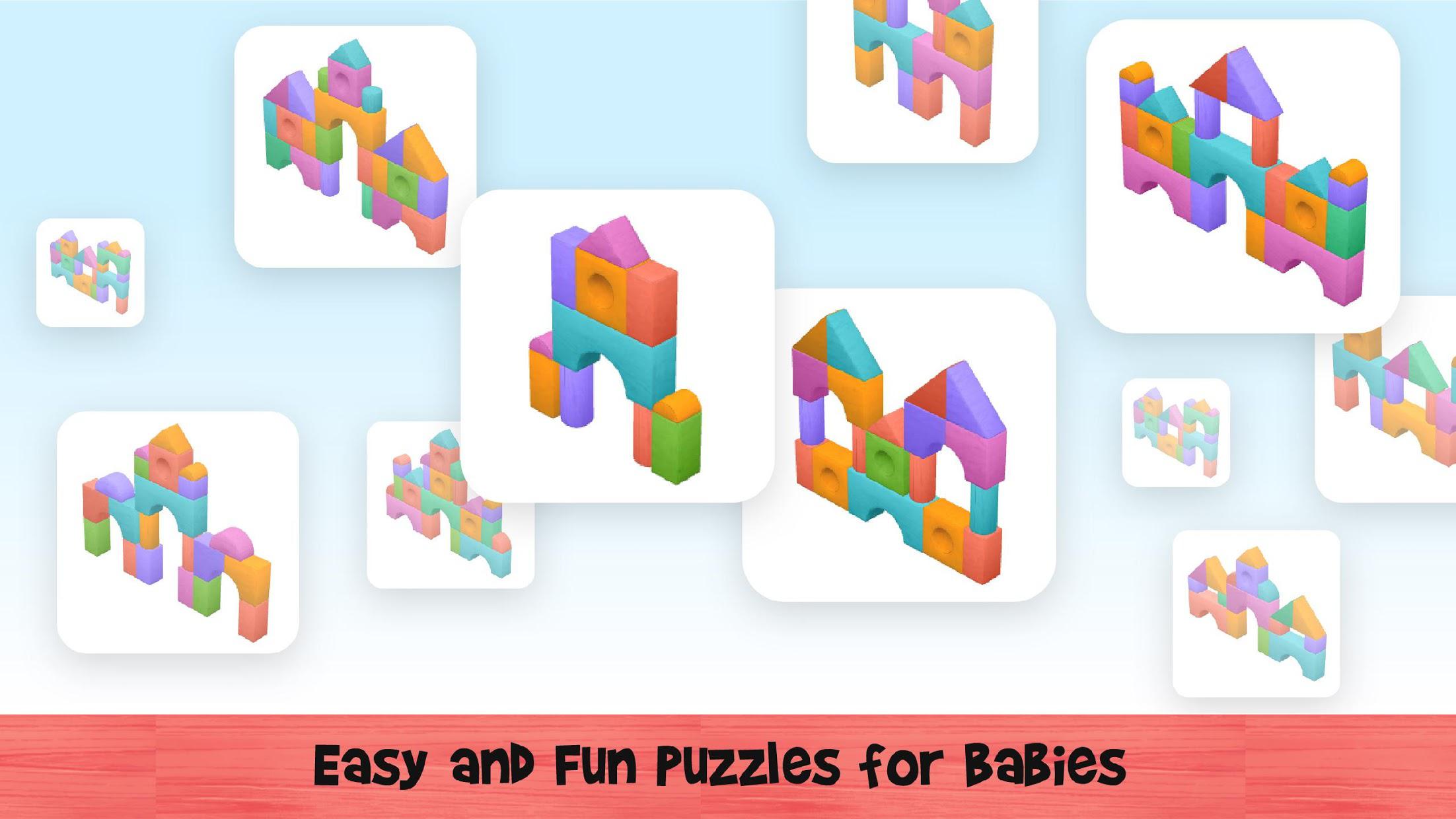 Montessori Baby Puzzles Wooden Blocks - Free_游戏简介_图2