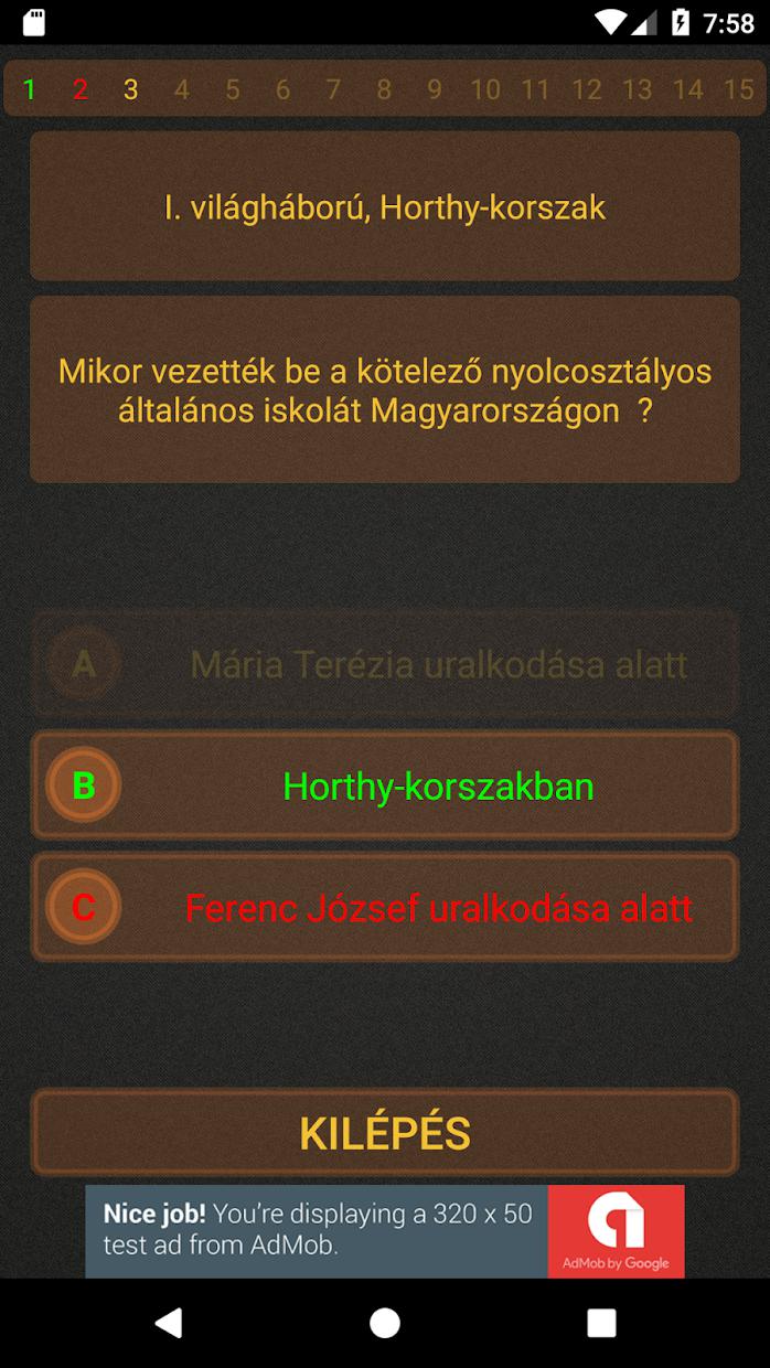 Töri Mánia - Magyar Történelem Kvíz_截图_4