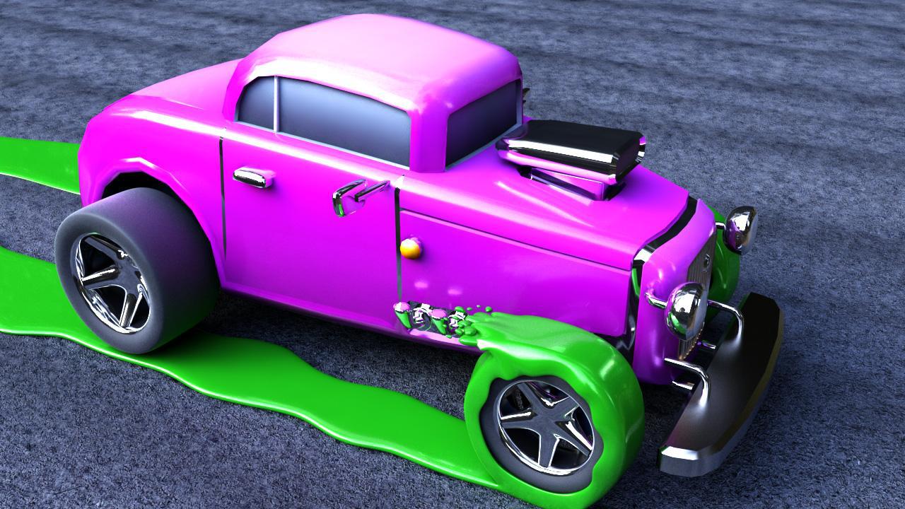 Color Cars - Extreme Flippy World Town Madness 3D_截图_3