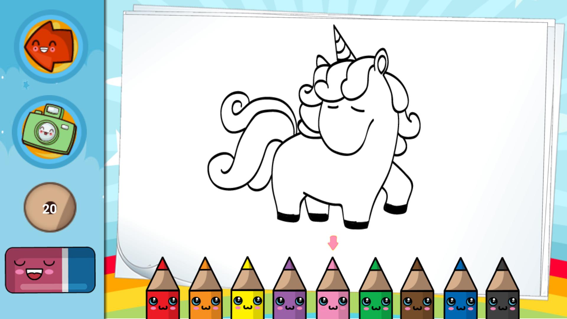 Unicornios para colorear y pintar_截图_3