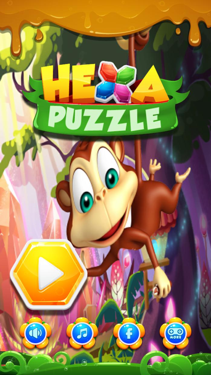 Monkey Hexa Puzzle Game_截图_2