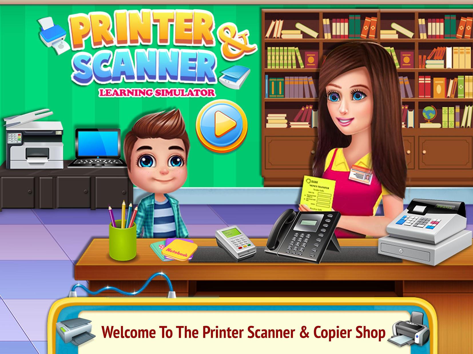 Printer Machine & Scanner Learning Simulator
