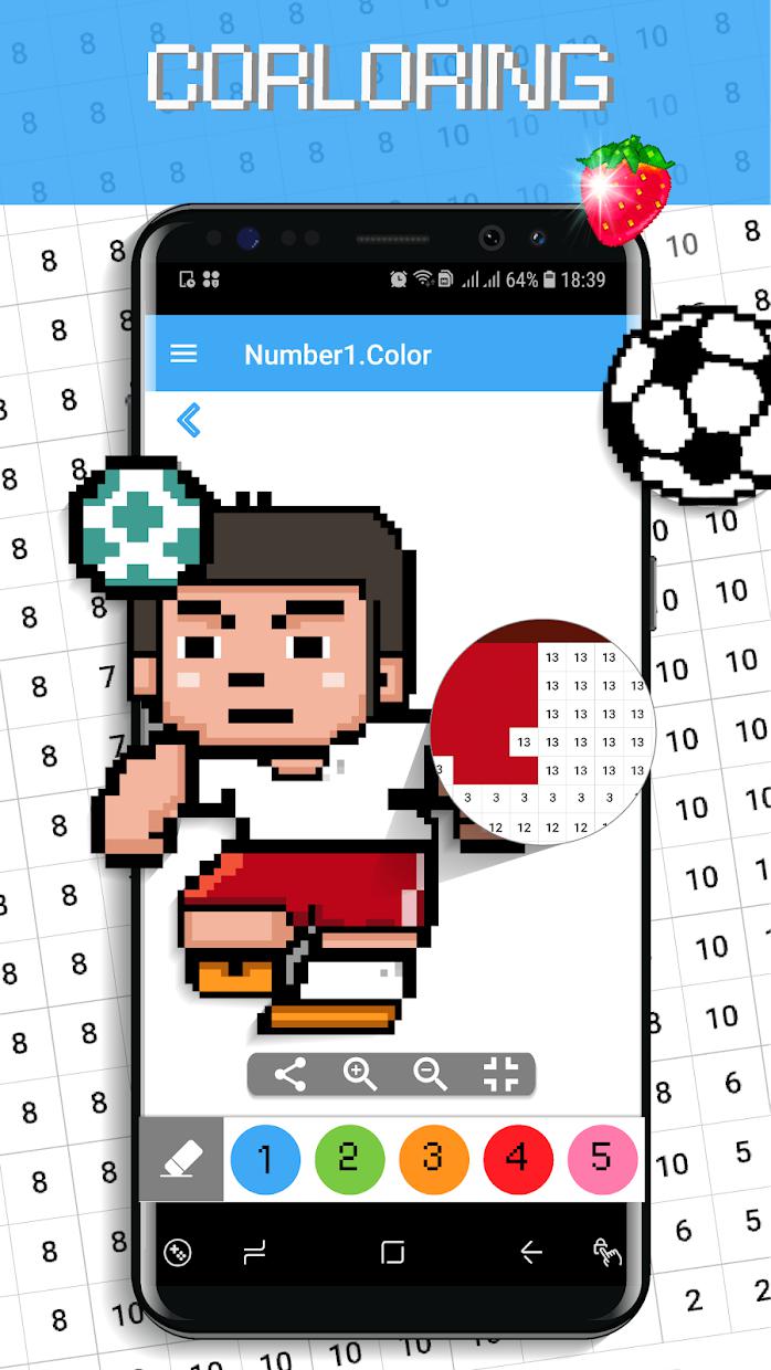 Sanbox Pixel Art - Color by Number:Number Coloring