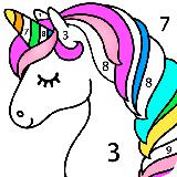 Unicorn Color by Number – Unicorn Coloring Book